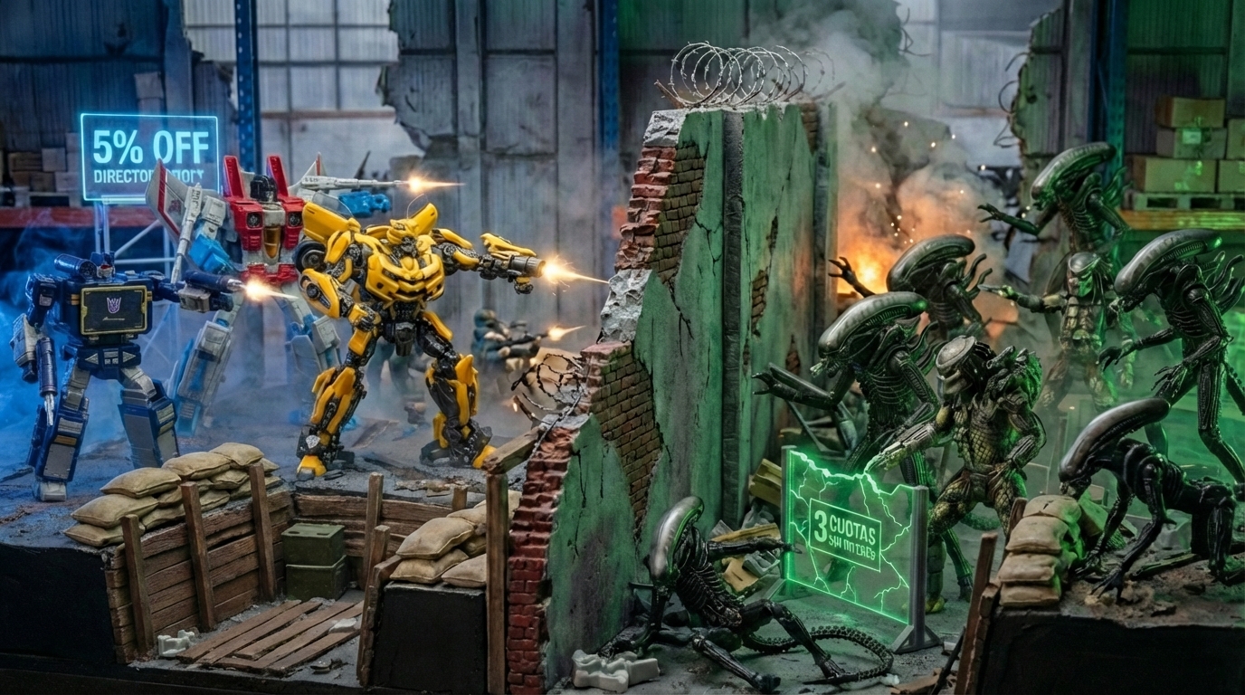 Transformers 🆚 NECA: ¿3 Pagos o 5% Off?