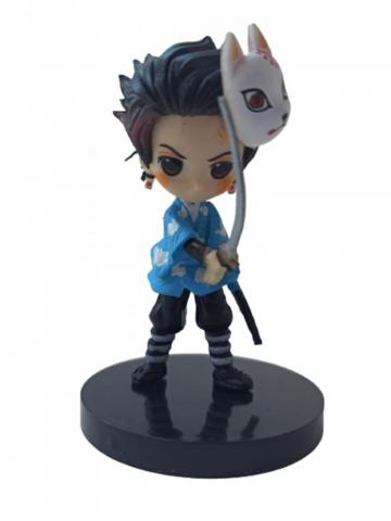Figura Chibi Demon Slayer Kimetsu No Yaiba Tanjirou Kamado Kitsune 6cm