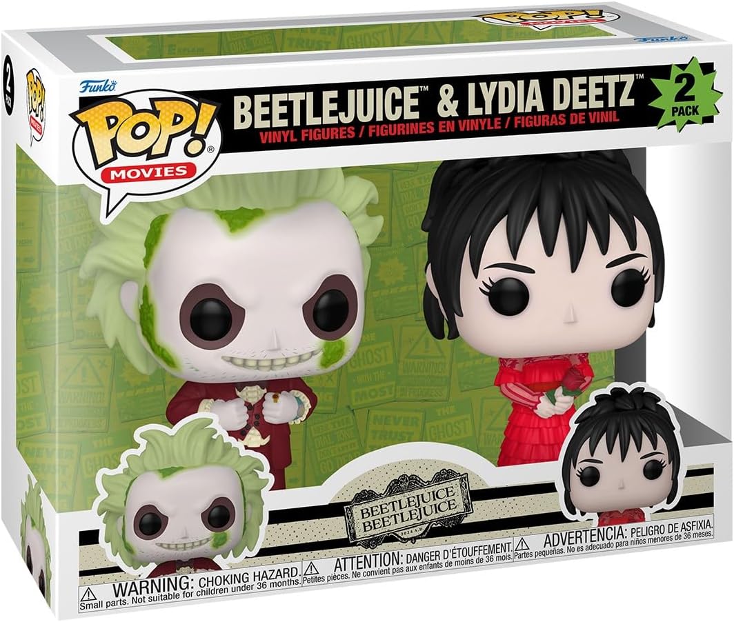 Funko Pop Beetlejuice Beetlejuice and Lydia Deetz 2-Pack