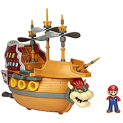 Super Mario Deluxe Bowser Airship Playset