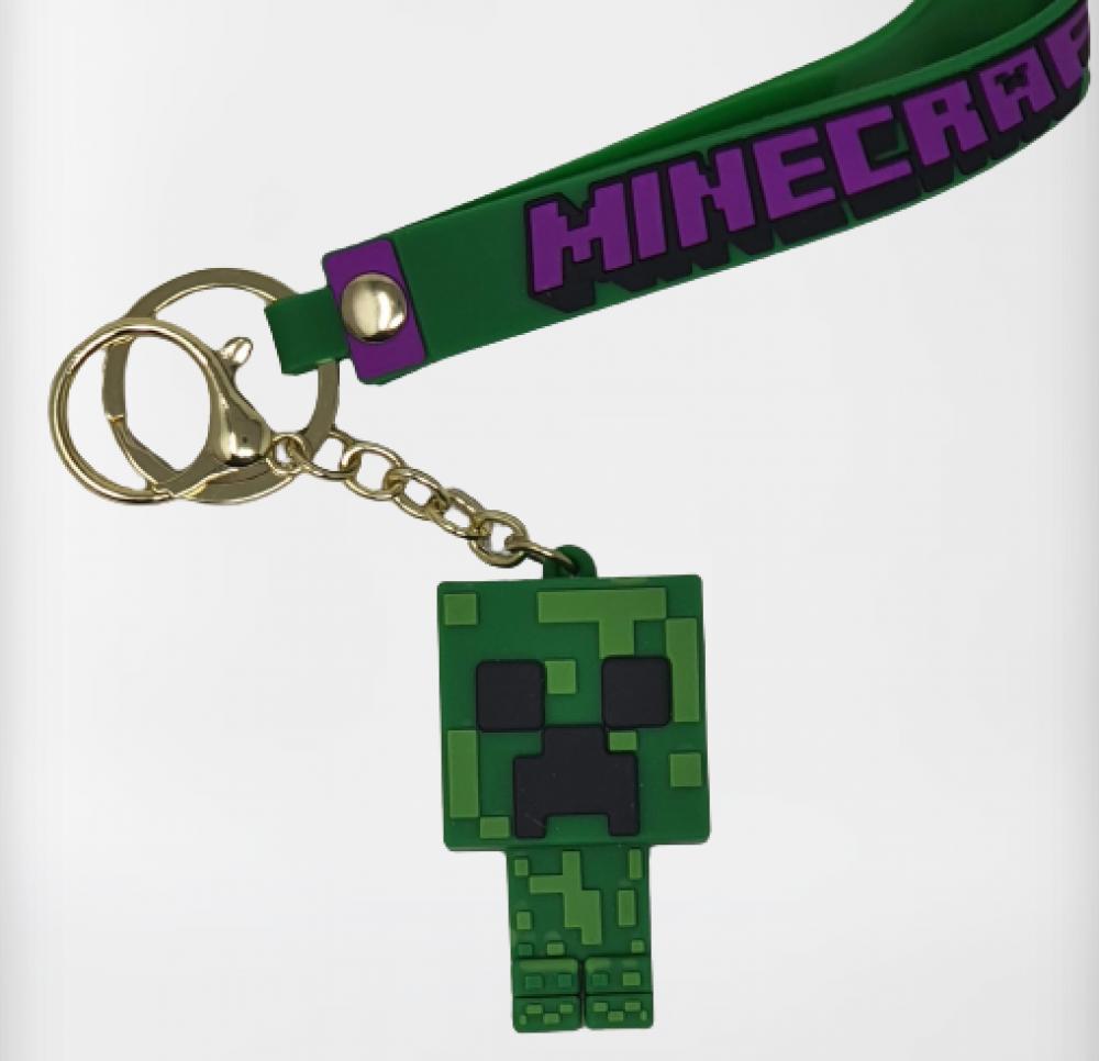 Llavero Goma Correa Minecraft