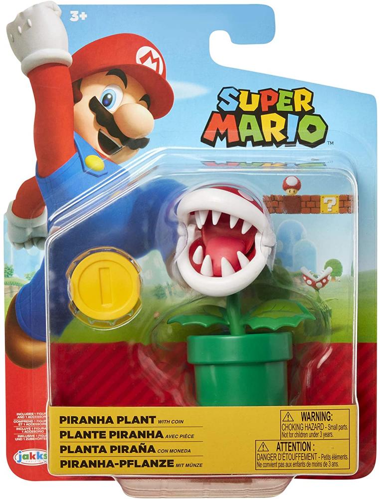 Nintendo Super Mario Piranha Plant 4” Articulated Figure