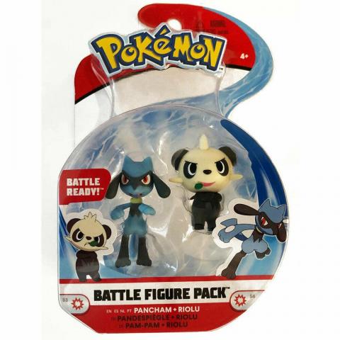 Pokemon Battle Ready Figuras Originales Pancham Riolu