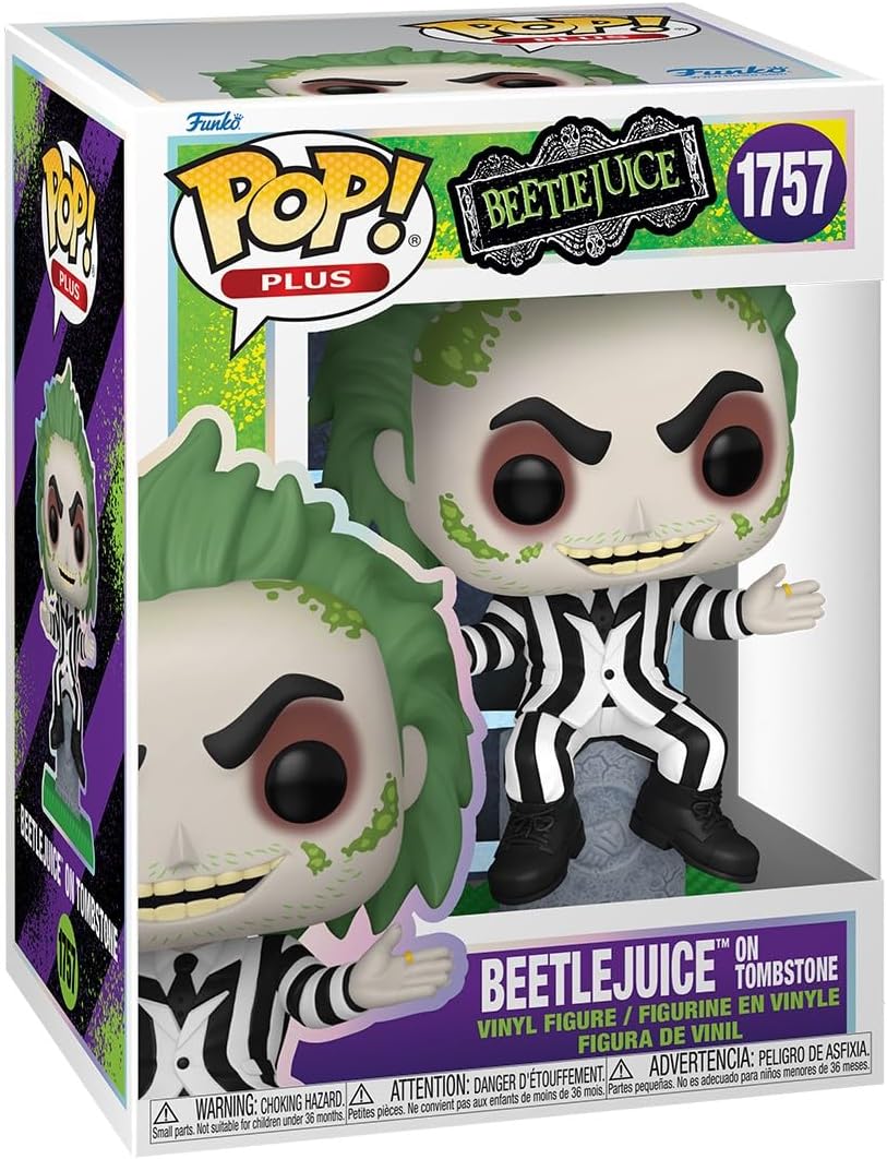 Funko Pop Plus Beetlejuice on Tombstone