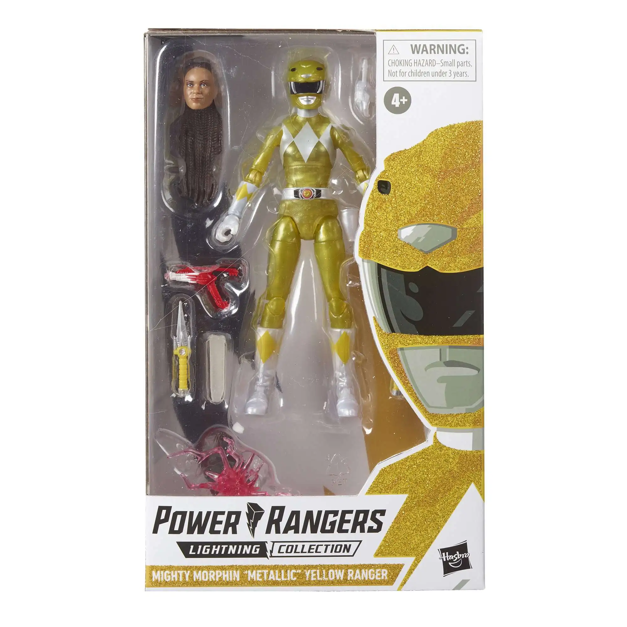 Power Rangers Lightning Collection Mighty Morphin Metallic Yellow Ranger Exclusive