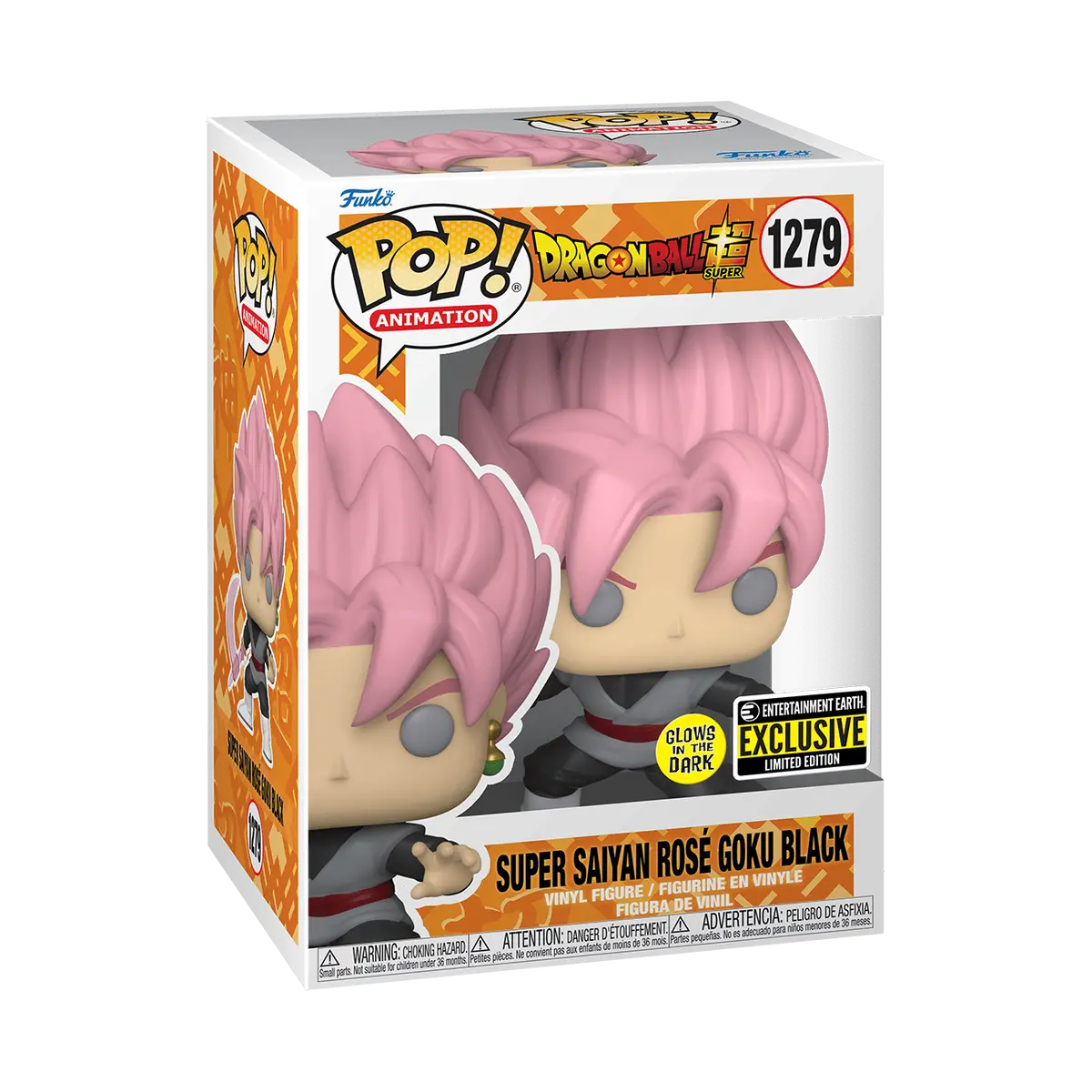 Funko Pop Dragon Ball Super Rose Goku Black Exclusive GITD