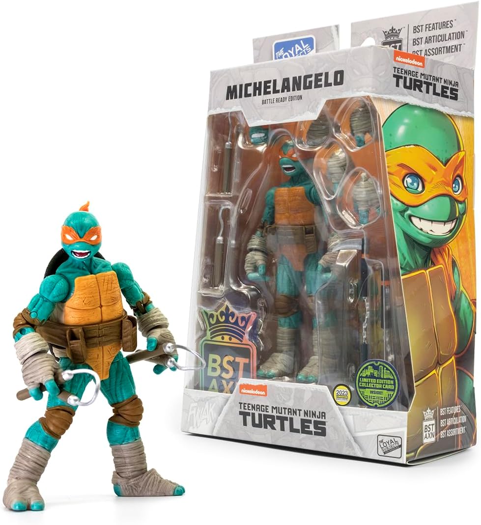BST AXN SD Exclusive 2023 TMNT Michelangelo Battle Ready