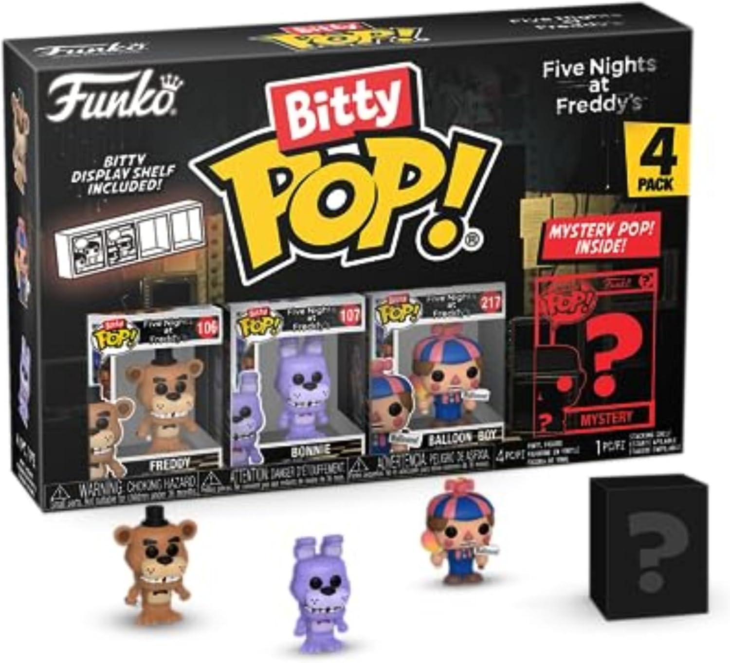 Funko Bitty Pop Five Night Mini 4-Pack Freddy Bonnie Ballon Boy