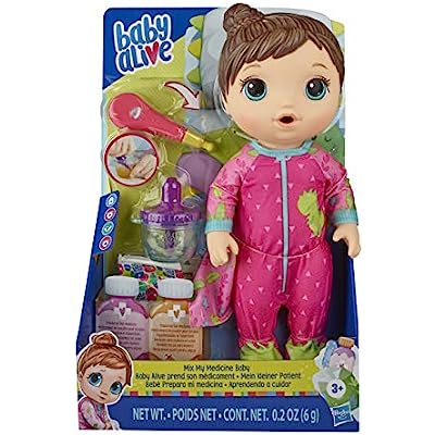Baby Alive Mix My Medicine Baby Doll Dinosaur Pajamas 