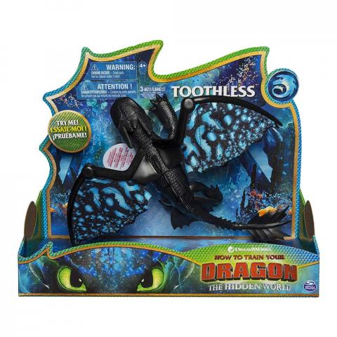 Dreamworks Dragons Toothless Deluxe Dragon Luz Y Sonido