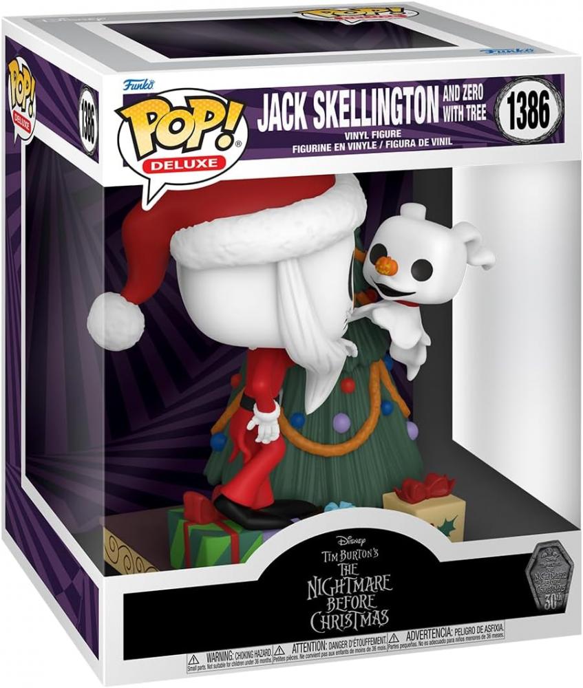Funko Pop Deluxe 30th Jack Skellington and Zero with Tree