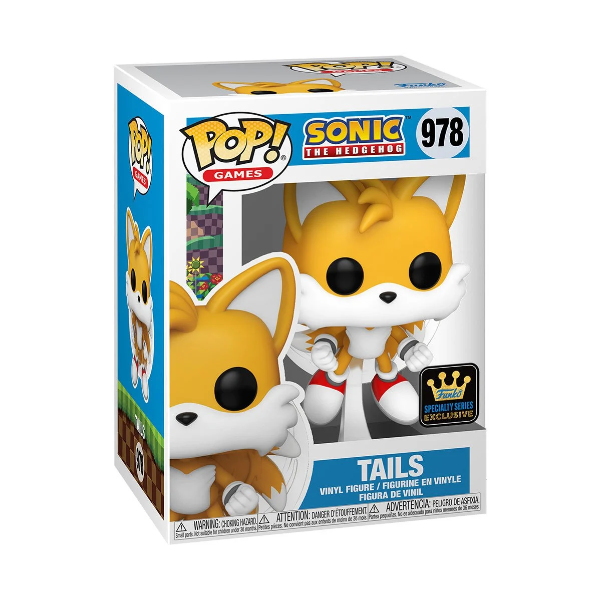 Funko Pop Sonic Hedgehog Tails Flying
