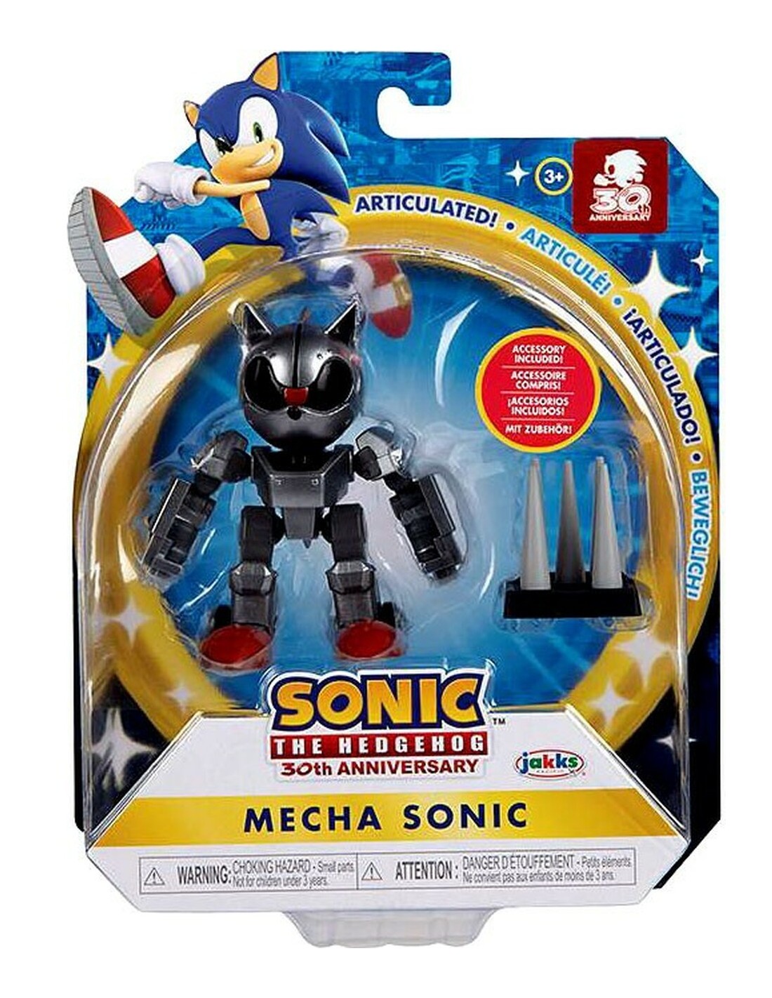 Sonic The Hedgehog Mecha Sonic with Spike Trap 4-Inch