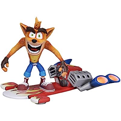 Neca Crash Bandicoot Deluxe Crash W Jet Board 