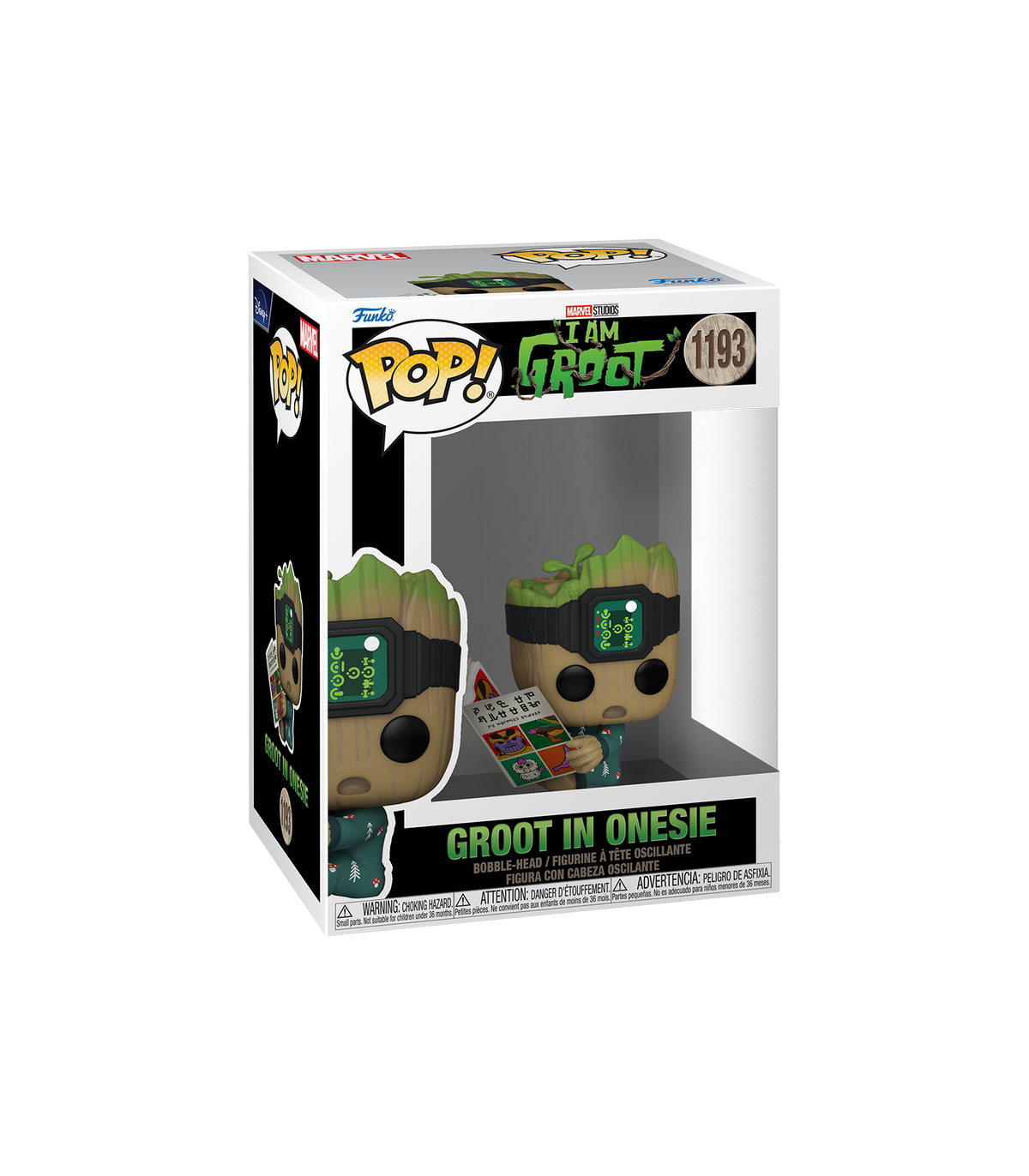 Funko Pop Marvel I Am Groot Groot in Onesie with Book