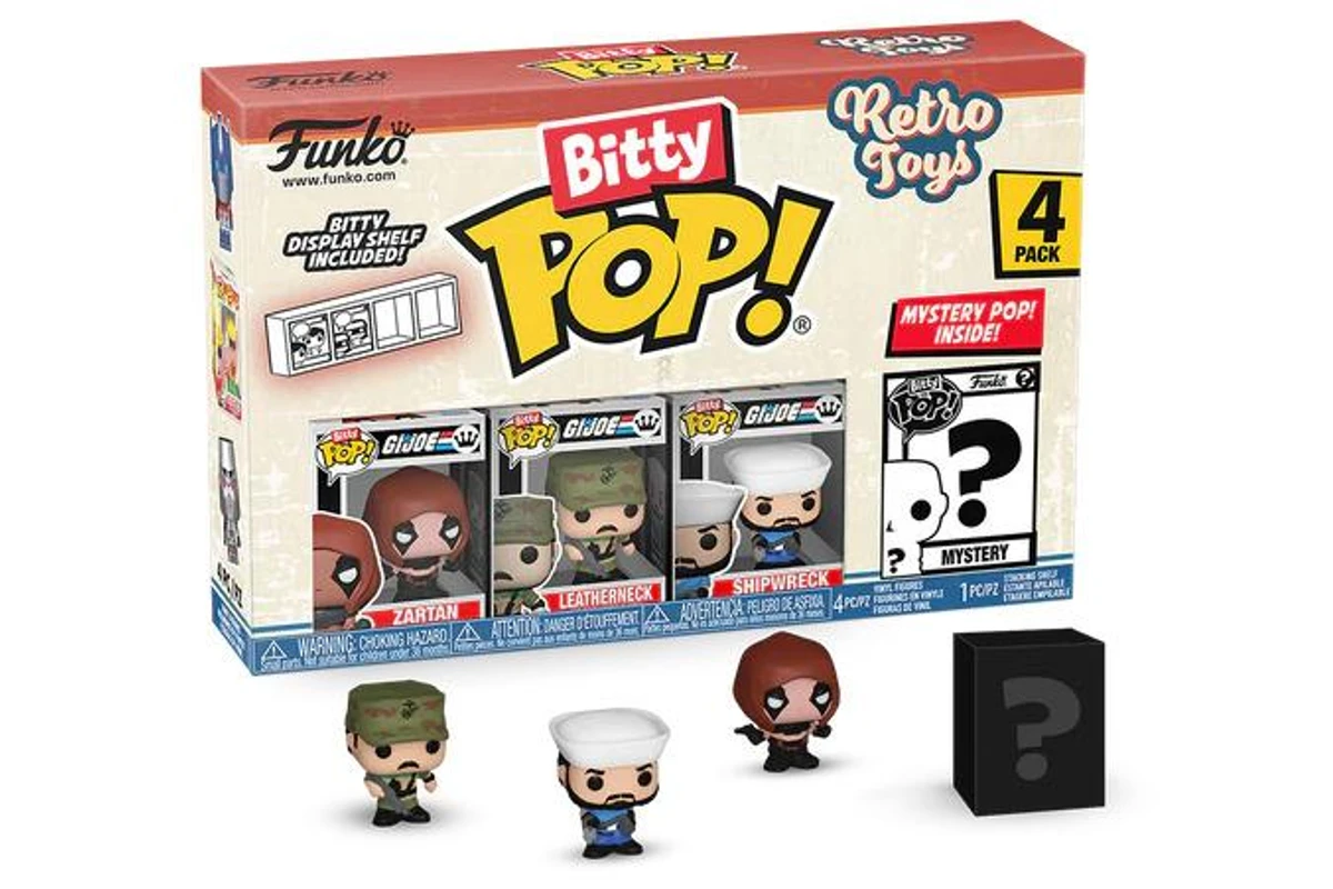 Funko Pop Bitty GI Joe Retro Zartan Leatherneck 4-Pack
