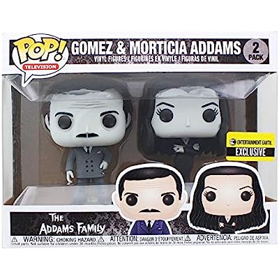 Funko Pop Addams Family Morticia and Gomez Black-and-White 2-Pack