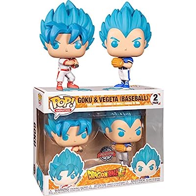 Funko Pop DBZ Goku & Vegeta Baseball 2PK Exclusive Caja c/ Detalle