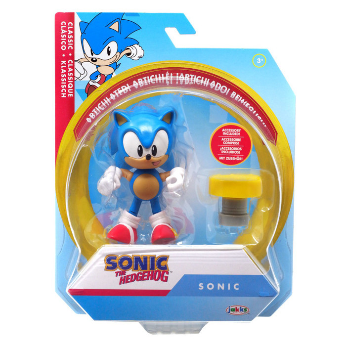 Sonic Hedgehog Classic Sonic with Yellow Spring 10Cm Original