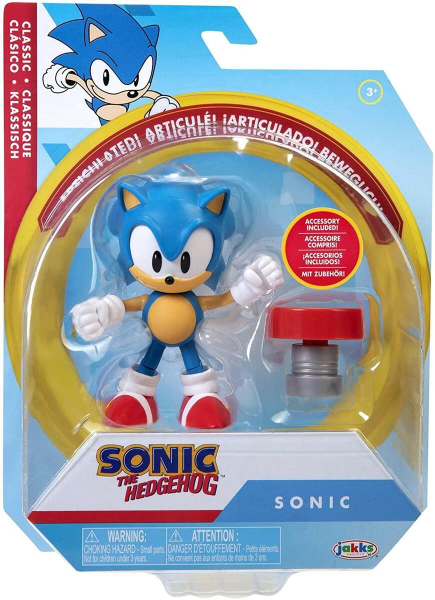 Sonic Classic Con Resorte Articulado Original 10Cm