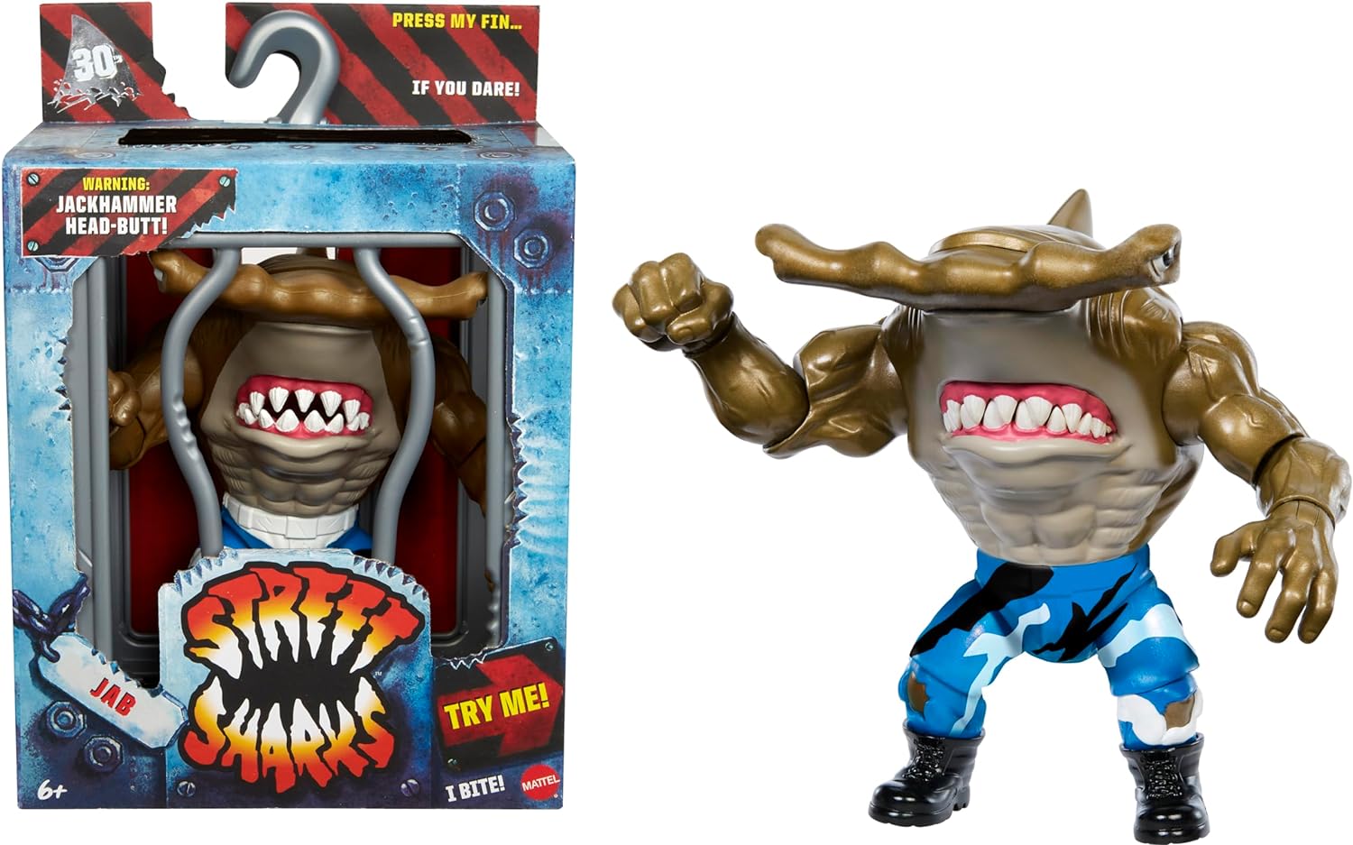 Street Sharks Jab 30 Aniversario Figura Mattel