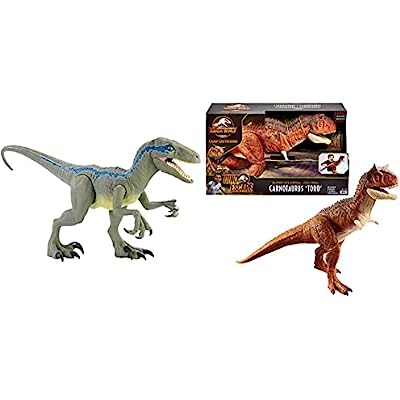 Jurassic World Super Colossal Velociraptor Blue 93CM LARGO