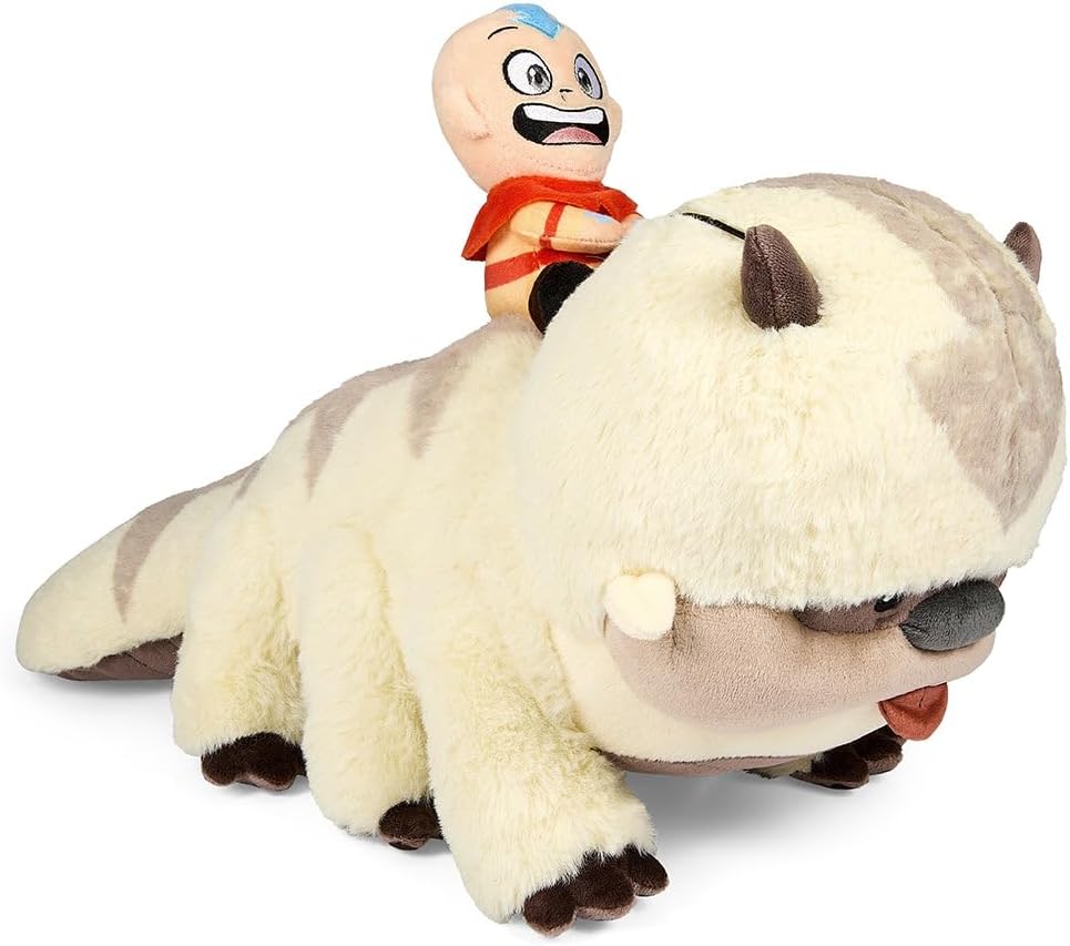 Peluche Kidrobot Avatar Last Airbender Appa Aang 30Cm Original