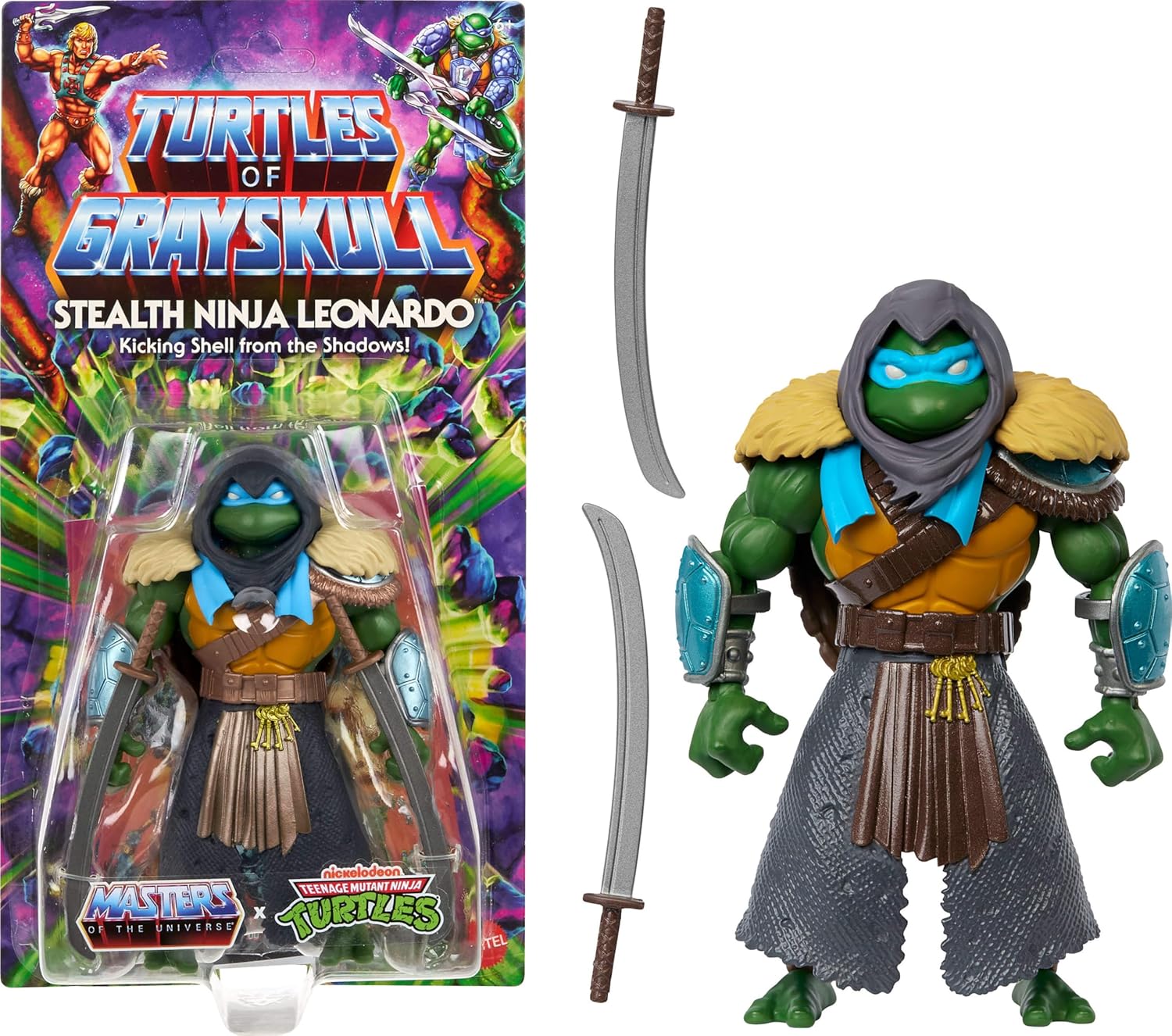 Mattel MOTU Origins Turtles of Grayskull Stealth Ninja Leonardo TMNT