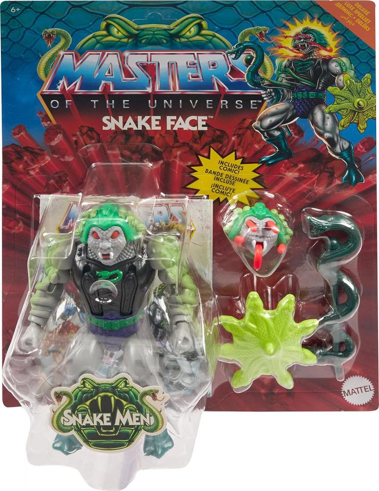 Masters of the Universe Origins Deluxe Snake Face MOTU