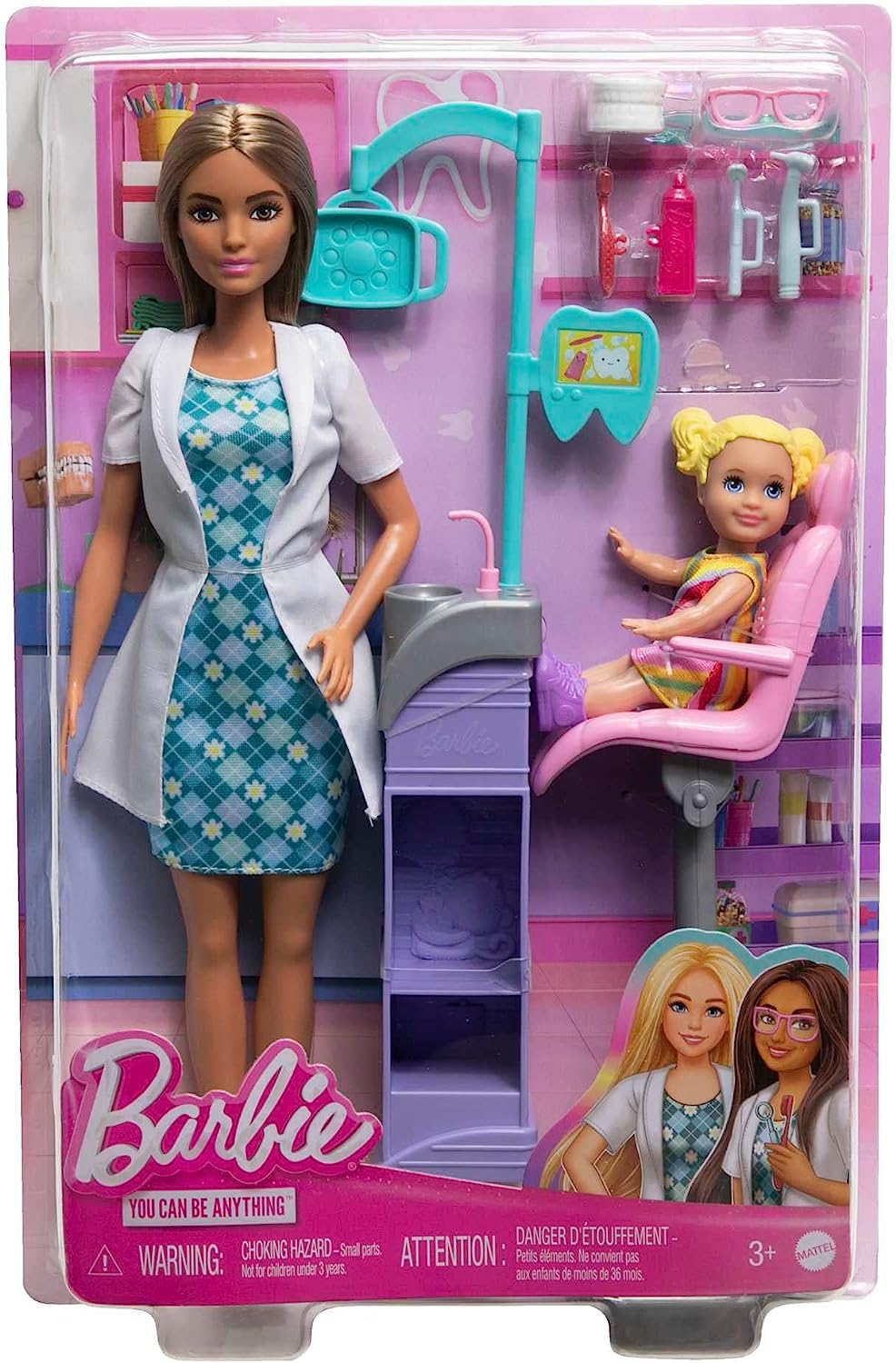 Barbie Careers Dentist Muñeca Doctor Bebe y Muebles Y Accesorios