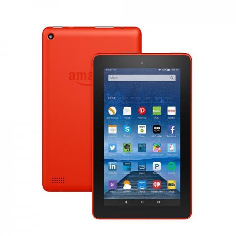 Fire Tablet, 7 Display, Wi-Fi, 8 GB - Includes Special Offers, Tangerine