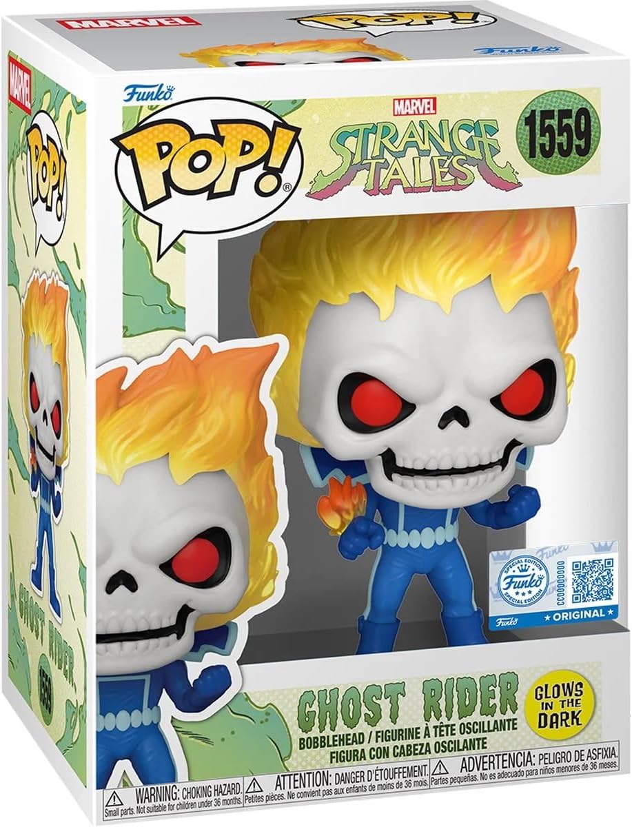 Funko Pop Marvel Strange Tales Ghost Rider GITD Exclusive