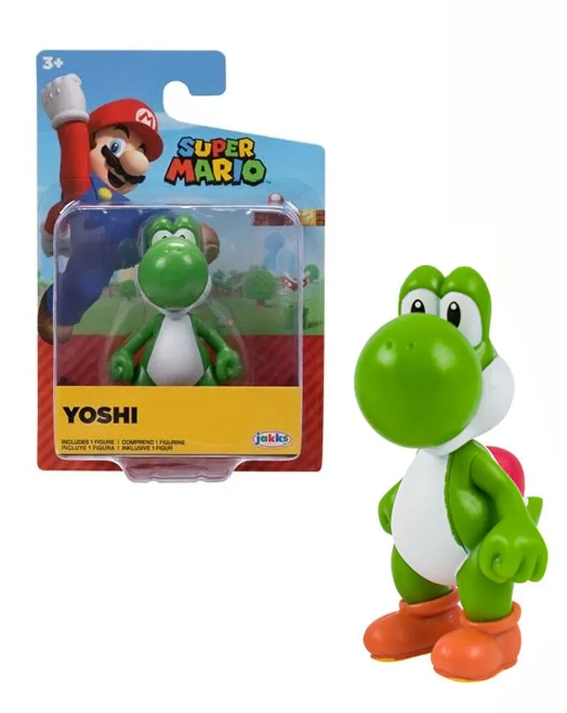 Word Of Nintendo Super Mario Green Yoshi 7cm Jakks Pacific - foto 2