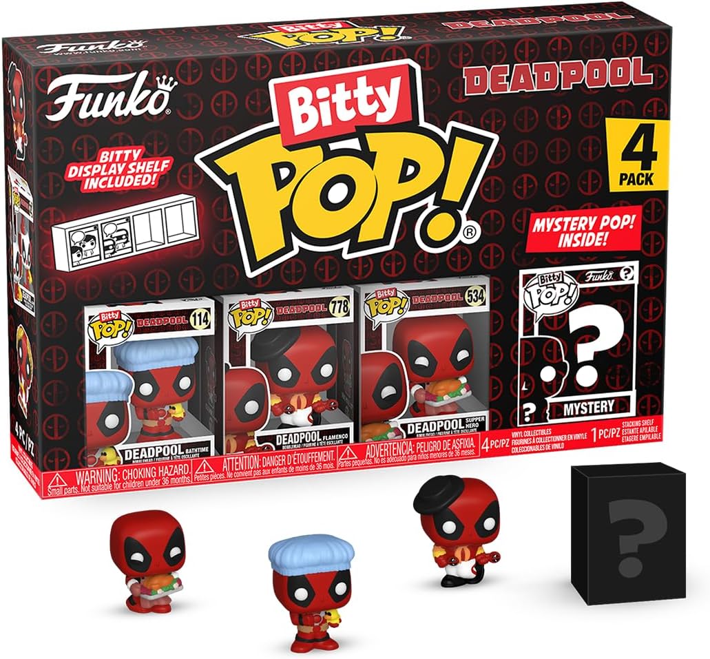 Funko Bitty Pop Deadpool Mini Deadpool 4 Pack