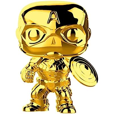 Funko Pop Marvel Studios 10 Captain America (Gold Chrome)