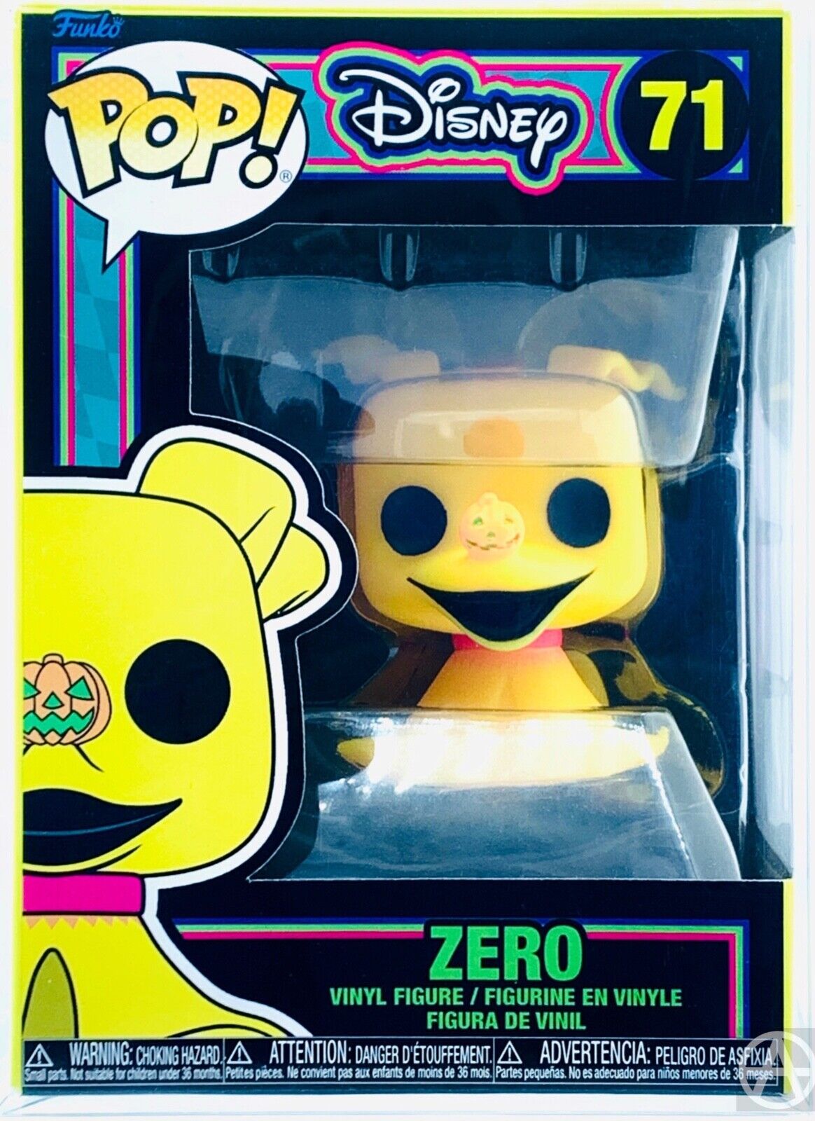 Funko Pop The Nightmare Before Christmas Zero Blacklight
