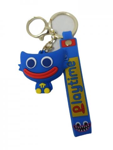 Llavero Goma Con correa POPPY AZUL( Sentado)