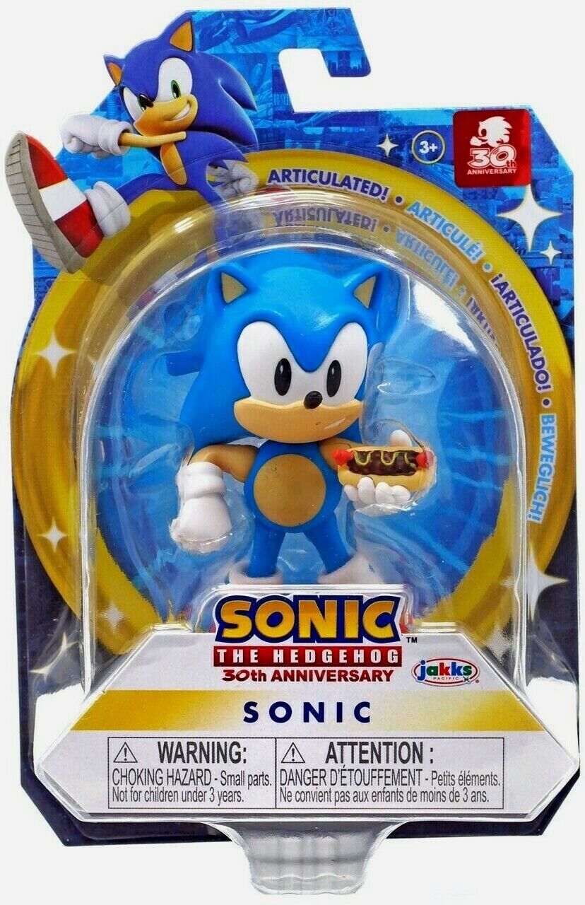 Sonic The Hedgehog Classic Sonic with Hot Dog 2.5-Inch