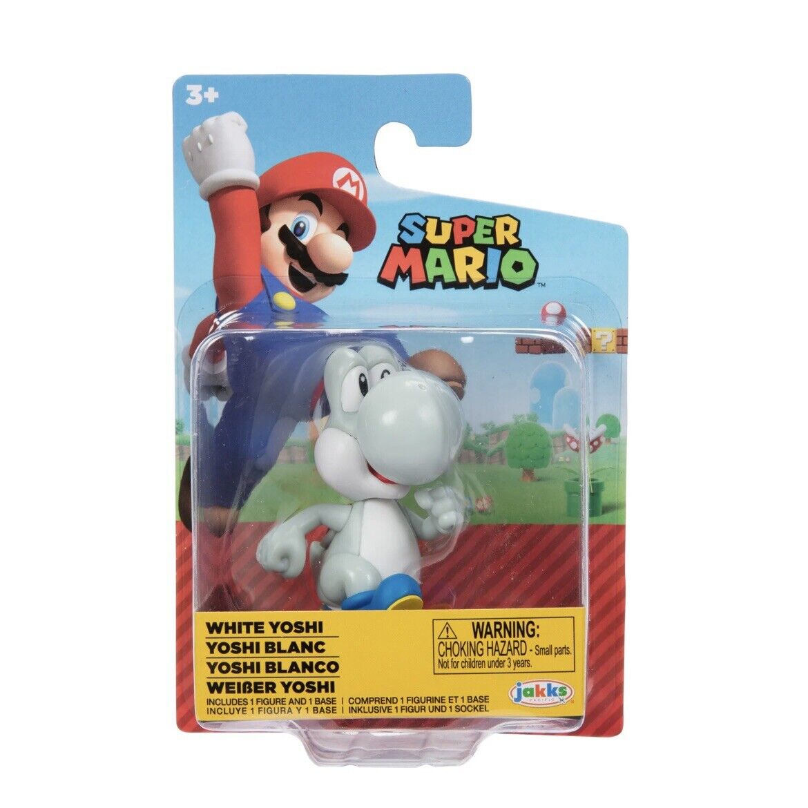 World of Nintendo Super Mario White Yoshi 6.5Cm Original