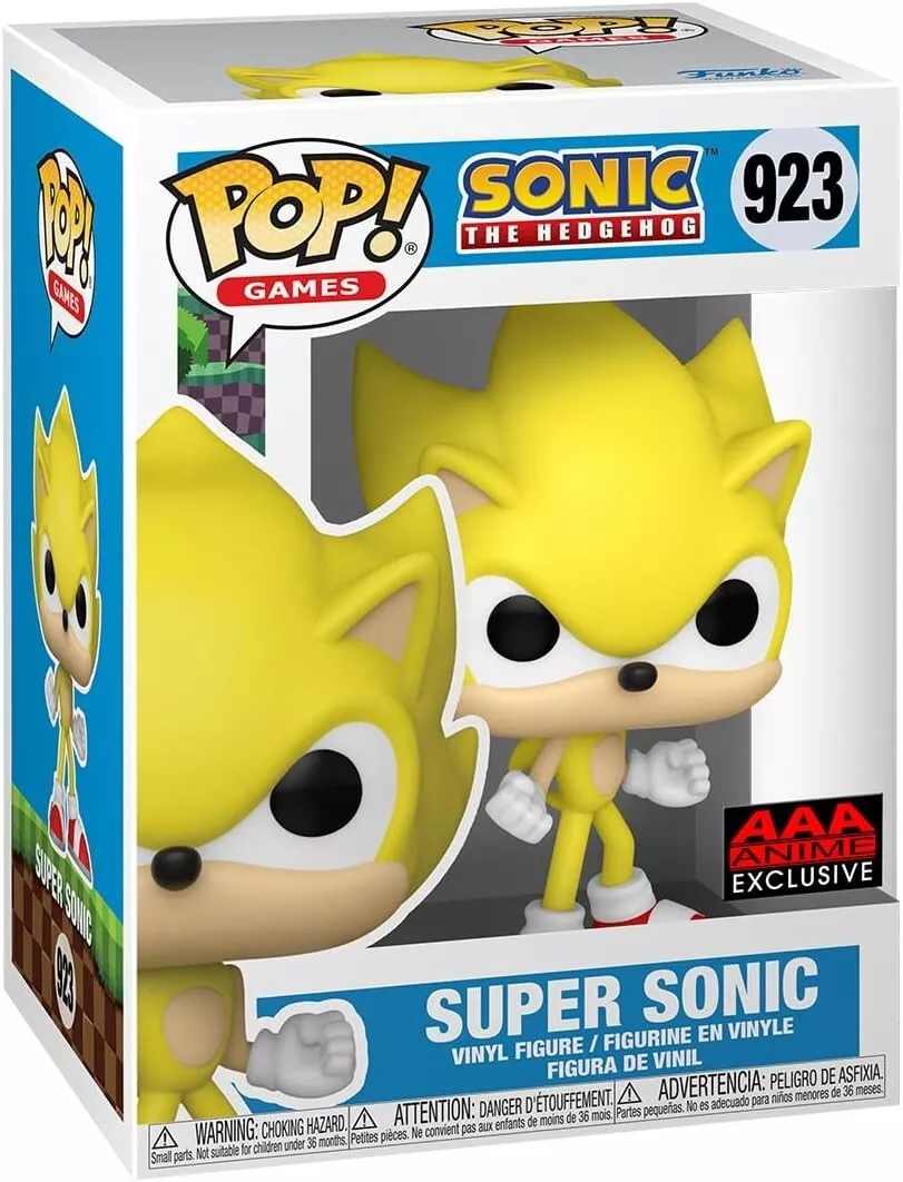 Funko Pop Sonic The Hedgehog Super Sonic AAA Exclusive