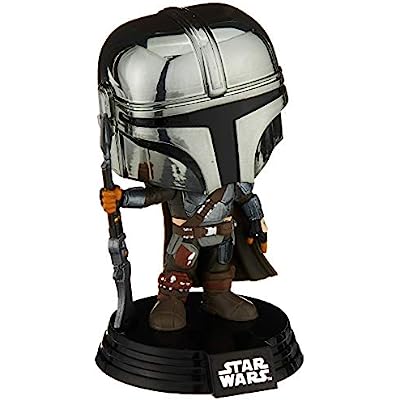 Funko Pop Star Wars The Mandalorian Chrome Excl Amazon