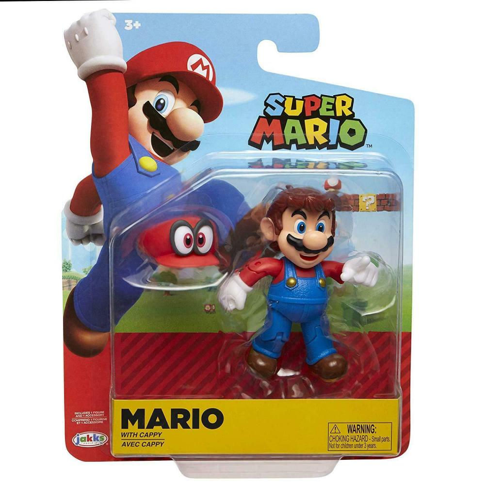 World of Nintendo 4-Inch Action Figure - Mario with Cappy
