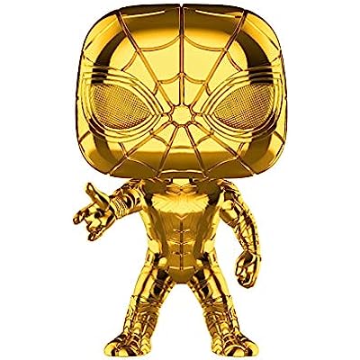 Funko Iron Spider Marvel Stud10s Gold Chrome