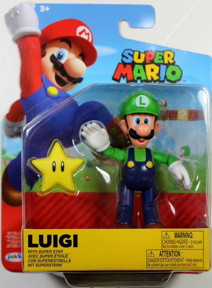 Nintendo Luigi Con Estrella 10 Cm