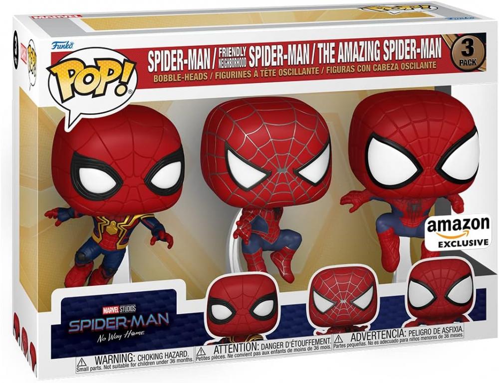 Funko Pop Spider-Man No Way Home 3 Pack Exclusive