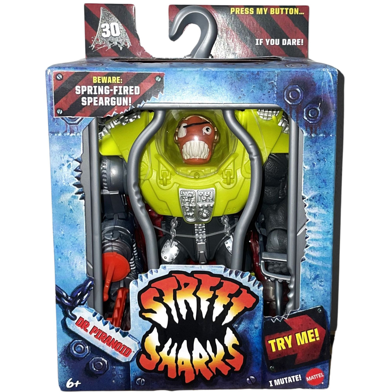 Mattel Street Sharks Dr Piranoid