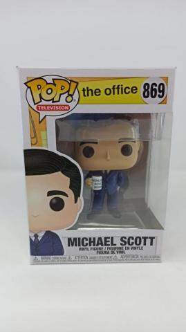 Funko Pop The Office Michael Scott Detalle en la caja