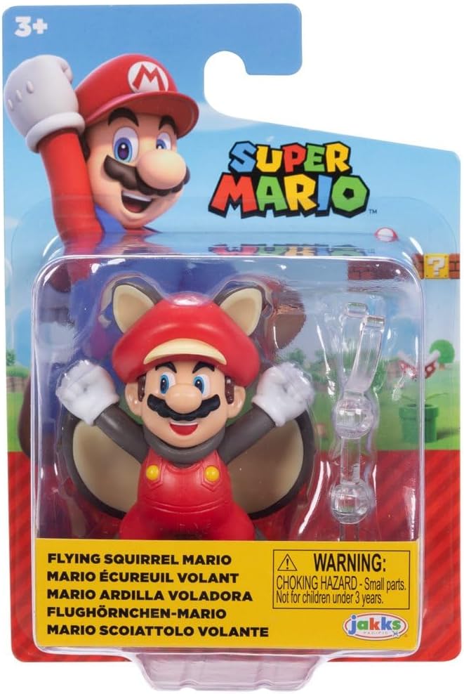 World of Nintendo Super Mario Flying Squirrel Mario 2.5-Inch