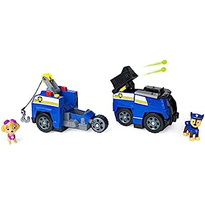 Pat patrol vehicle 2 in 1 split up + 2 figures-chase