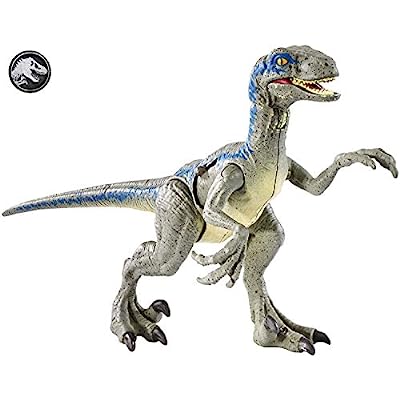 Jurassic World Battle Damage Velociraptor Blue